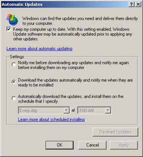 Samodejno posodabljanje v Windows 2000