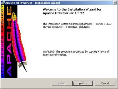 Namestitev spletnega strežnika Apache (1)